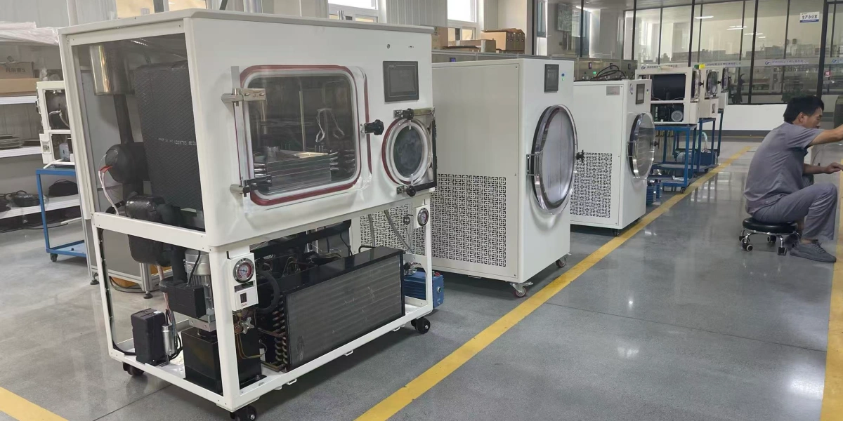 Geliss freeze dryer factory quality control and helium leak testing